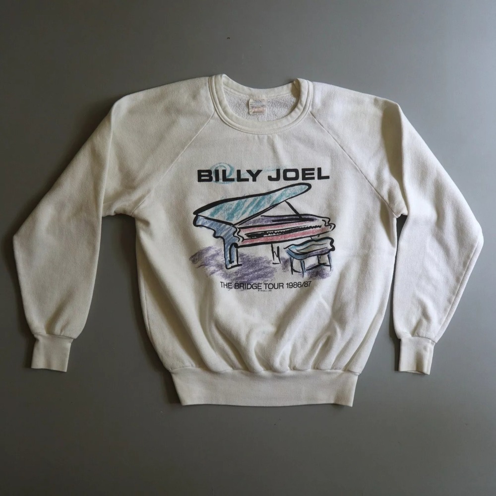 BILLY JOEL The Bridge Tour Graphics Retro Sweatshirt